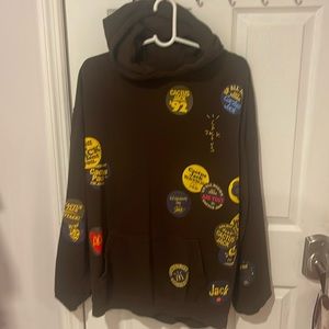 TRAVIS SCOTT CACTUS JACK MCDONALDS STICKER BOMB Hoodie Sweatshirt SIZE XL